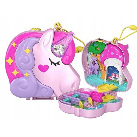Polly Pocket ve Maceraları Oyun Setleri Unicorn Forest HCG20