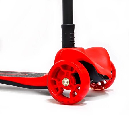 Mega Flash Işıklı Scooter Kırmızı