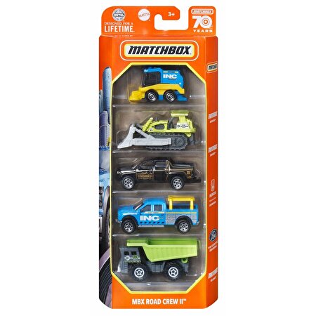 Matchbox Beşli Araba Seti Mbx Road Crew II HFH09