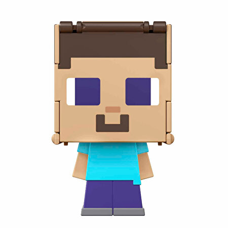 Minecraft Flipping Figs 2'si 1 Arada Figür Steve HTL44