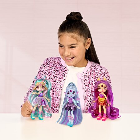 Magic Pixling Galaksi Saçlı Figür Fuşya