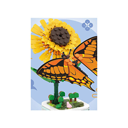 Mega Çi̇çekler ve Böcekler Yapı Blokları Kırlangıçkuyruk