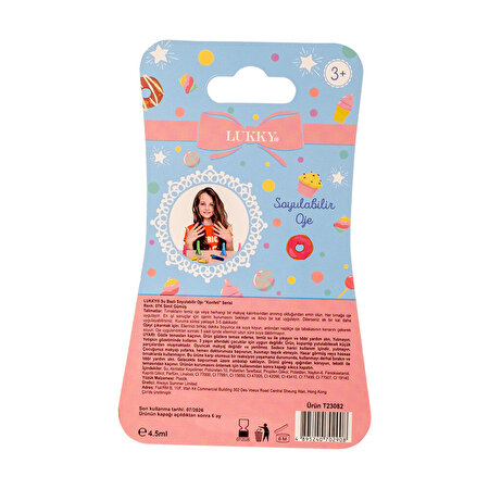 Lukky Su Bazlı Parlak Gümüş Konfeti Soyulabilir Oje