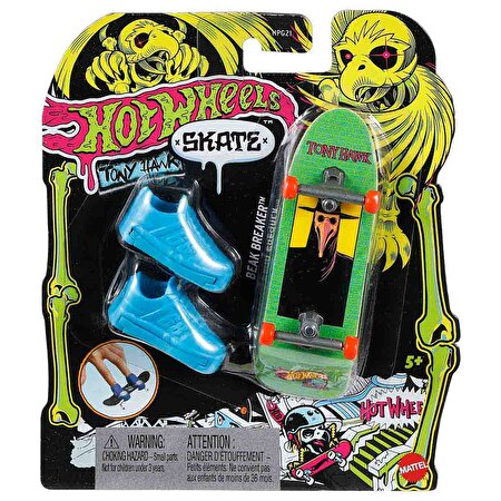 Hot Wheels Skate Neon Temalı Parmak Kaykay ve Ayakkabı Paketi Beak Breaker HVK45