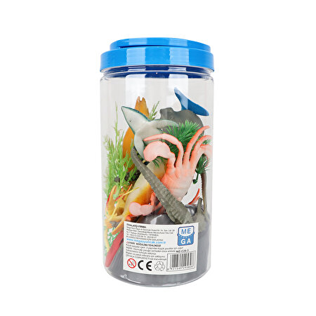 Deniz Hayvanları Tüpte 6'lı Hayvan Oyun Seti