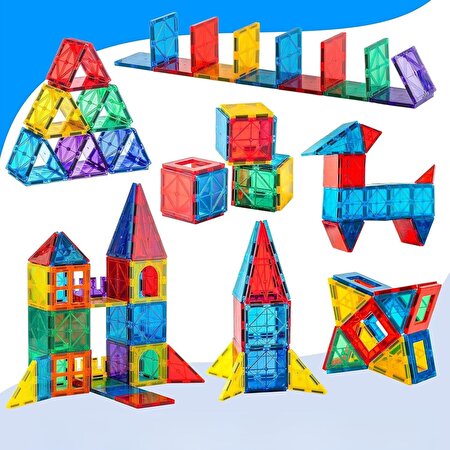 Magly Manyetik 3 Boyutlu Yapı Blokları 72 Parça