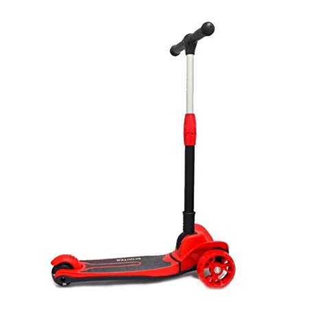Mega Flash Işıklı Scooter Kırmızı