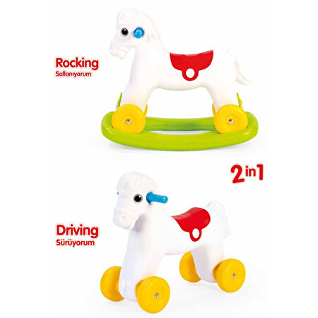 Sallanan Tekerlekli At İkisi Bir Arada