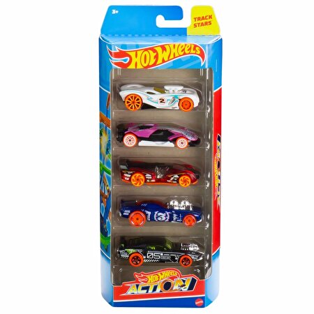Hot Wheels Beşli Araba Seti Hw Action HLY66