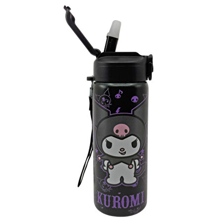 Kuromi Çelik Siyah Matara 600 Ml