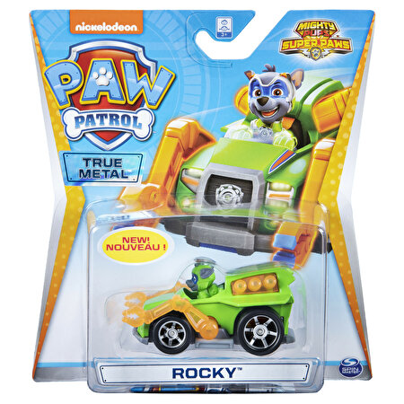 Paw Patrol True Metal Die Cast Araçlar (Mighty Pups) Rocky