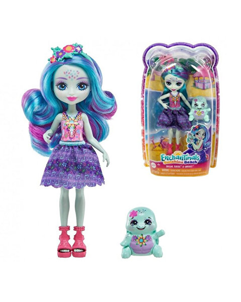 Enchantimals Popüler Karakter Bebekler Tolene Turtle ve Holder HXB96