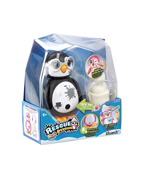 Silverlit Rescue Mini Penguen Siyah