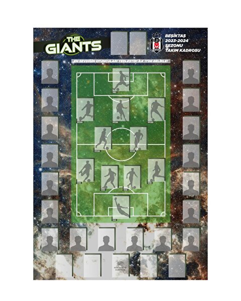 Beşiktaş 2023/24 Sezon Dev Poster ve Çıkartma Seti