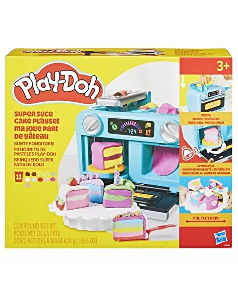 Play Doh Süper Dilimli Kek Oyun Seti G0497