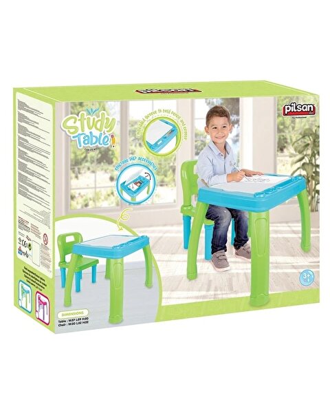 Pilsan Çalışma Masası Mavi-Yeşil