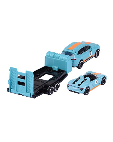 Porsche Deluxe Trailer 3’lü Set Porsche Cayenne Turbo S E-Hybrid + Porsche