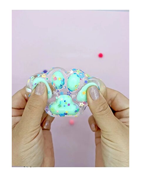 Işıklı Şeffaf Pati Squishy