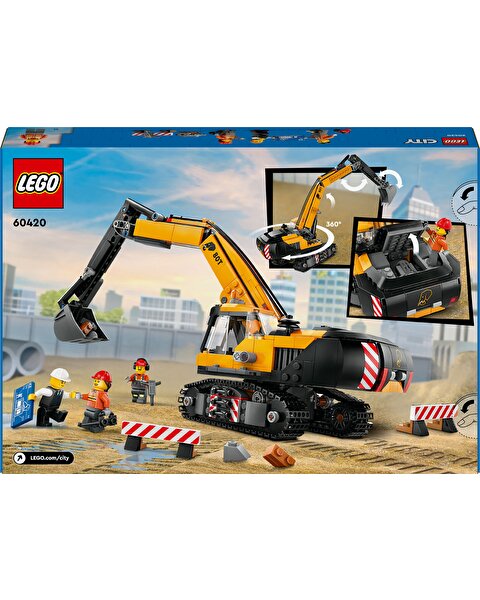 LEGO City Sarı İnşaat Ekskavatörü 60420