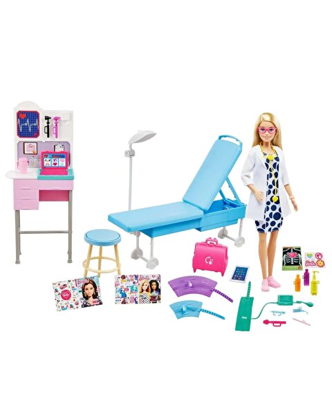 Barbie Bebek Doktor ve Oyun Seti GWV01