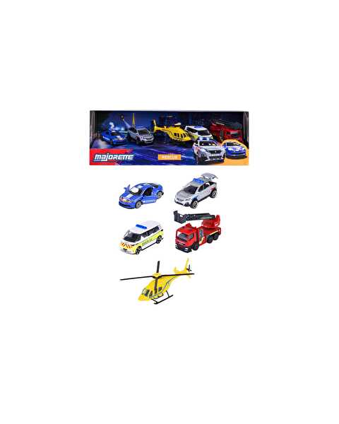 Majorette SOS 5'li Die Cast Acil Durum Araçları Seti