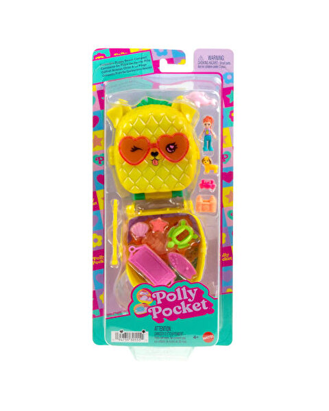 Polly Pocket Ananas Köpekçik Plajı Mini Oyun Seti JFV00