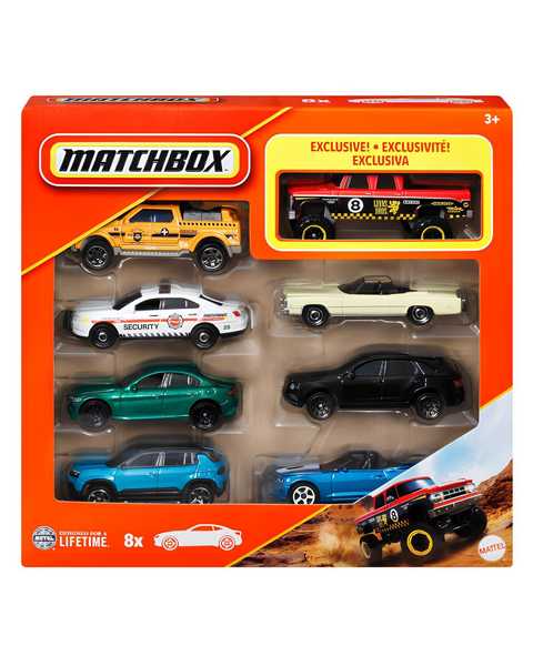 Matchbox 1:64 Ölçekli Metal 8'li Araba Seti JCT85