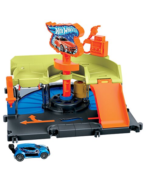 Hot Wheels Şehir Hayatı Serisi Araba Yıkama İstasyonu Oyun Seti HDR27