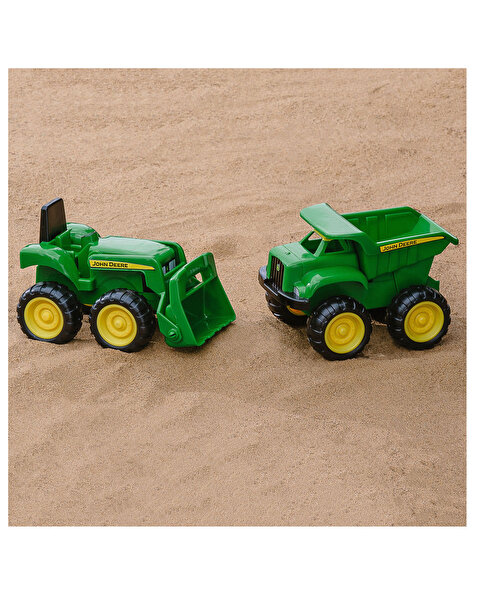 John Deere Kamyon ve Traktör 2'li Kum Havuzu Seti