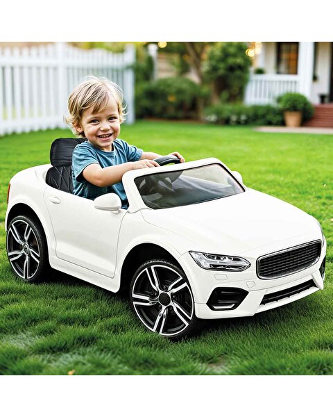 Dolu Grandex Uzaktan Kumandalı 12 Volt Beyaz Akülü Araba