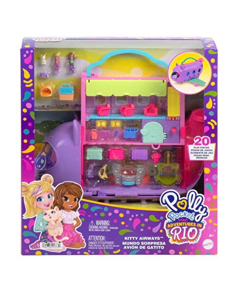 Polly Pocket Minik Kedi Hava Yolları Oyun Seti HWP19