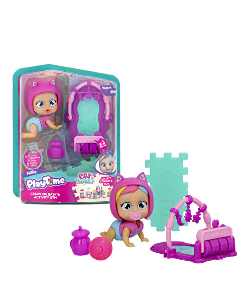 Cry Babies Play Time Mini Bebek ve Gym 923270