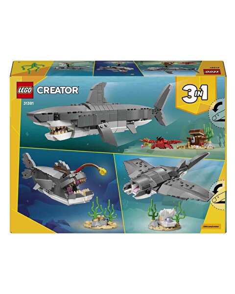 LEGO Creator Acımasız Köpek Balığı ile Hazine Sandığı 31381