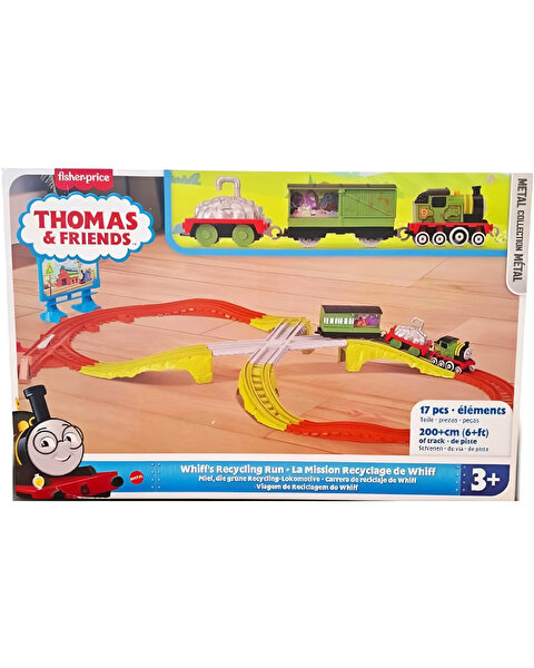 Thomas ve Arkadaşları Tren Seti Sür Bırak Whiff's Recycling Run JCY74