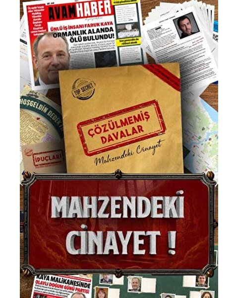 Çözülmemiş Davalar Mahzendeki Cinayet Dedektif Oyunu