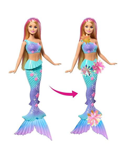 Barbie Büyülü Çiçekler Deniz Kızı Bebeği JDM72