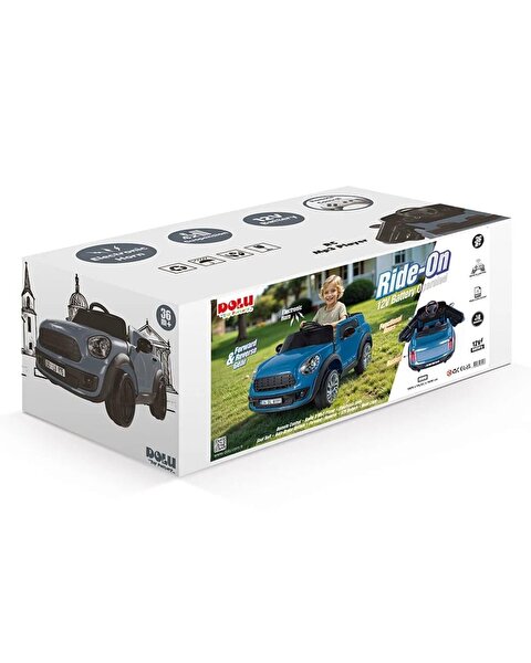 Dolu Oyuncak Ride On Kumandalı 12 Volt Akülü Araba Mavi