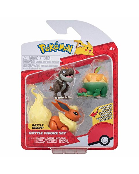 Pokemon Battle 3'lü Figür S15 Flareon-Tyrunt-Appletun