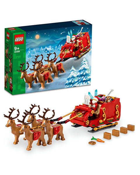 LEGO Yılbaşı Özel 3’lü Özel Set Paketi (Çam Ağacı + Noel Baba’nın Kızağı + Kalp Süsleme Seti)