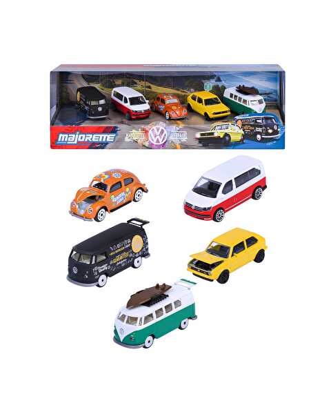 Majorette Volkswagen 5'li Die-Cast Model Araç Seti