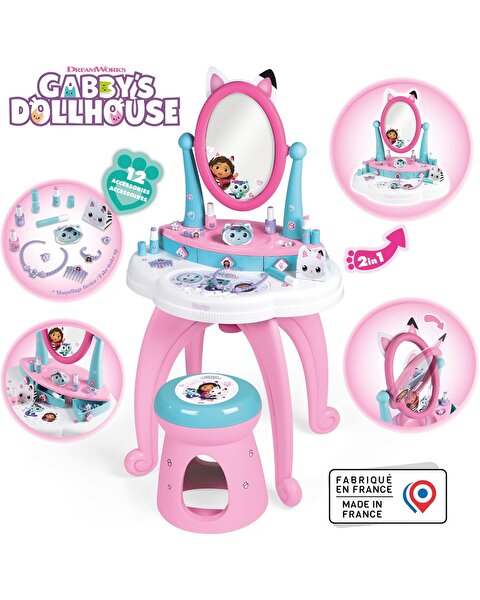 Gabby Dollhouse 2'si 1 Arada Ayarlanabilir Ayna Seti