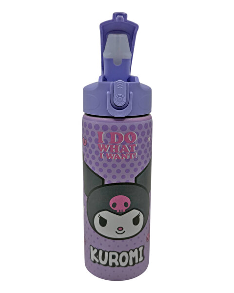 Kuromi Çelik Pembe Matara 600 Ml