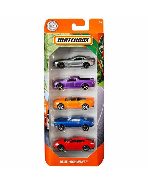 Matchbox Beşli Araba Seti Blue Highways GBJ74