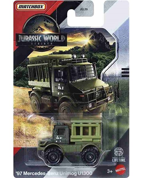 Matchbox Jurassi̇c World Model Araçlar 97 Mercedes-Benz Unimog U1300 JGL08