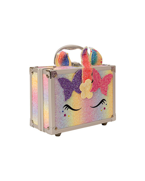 Lukky Unicorn Aynalı Peluş Makyaj Çantası