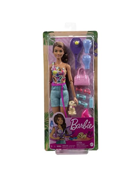 Barbie Wellness Barbie'nin Spa Günü Bebekleri Kumral HKT91