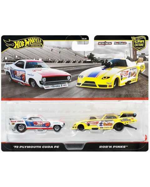 Hot Wheels 2'li̇ Premi̇um Araba 72 Plymouth Cuda FC & Rob'n Pinks JBL01