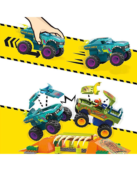 Mega Hot Wheels Mega Wrex Di̇nozor Kemi̇kli̇ Aksi̇yon Sahası