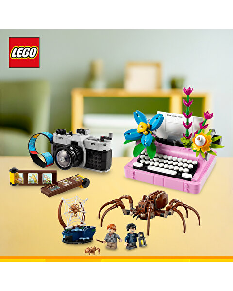 LEGO 3’lü Özel Set Paketi Retro Kamera + Çiçekli Daktilo + Harry Potter Aragog Macerası Seti