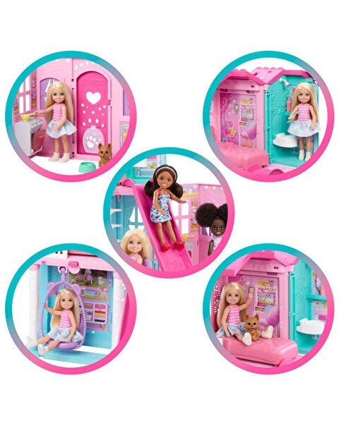 Barbie Chelsea Açılır Bebek Evi JFW49